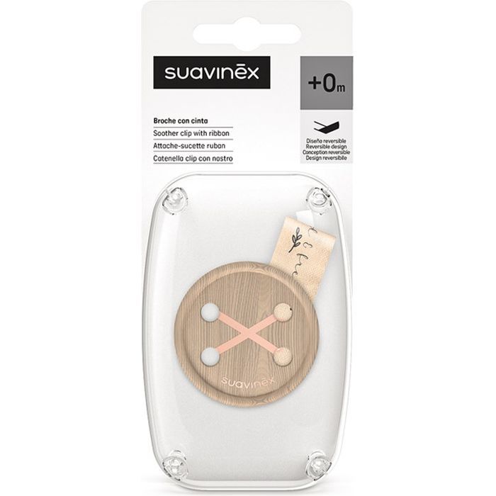 Кліпса для пустушок Suavinex Wild & Free, сіра (309130) зображення 2