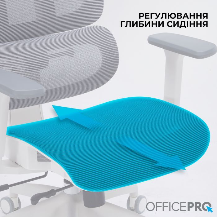 Офісне крісло OfficePro Skyline OC680-W-DG-DG (OC680-W-DG-DG) зображення 8