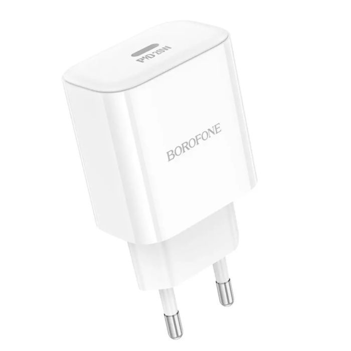 Зарядное устройство BOROFONE 1xUSB-C PD20W BA81A white (6941991108181) изображение 2