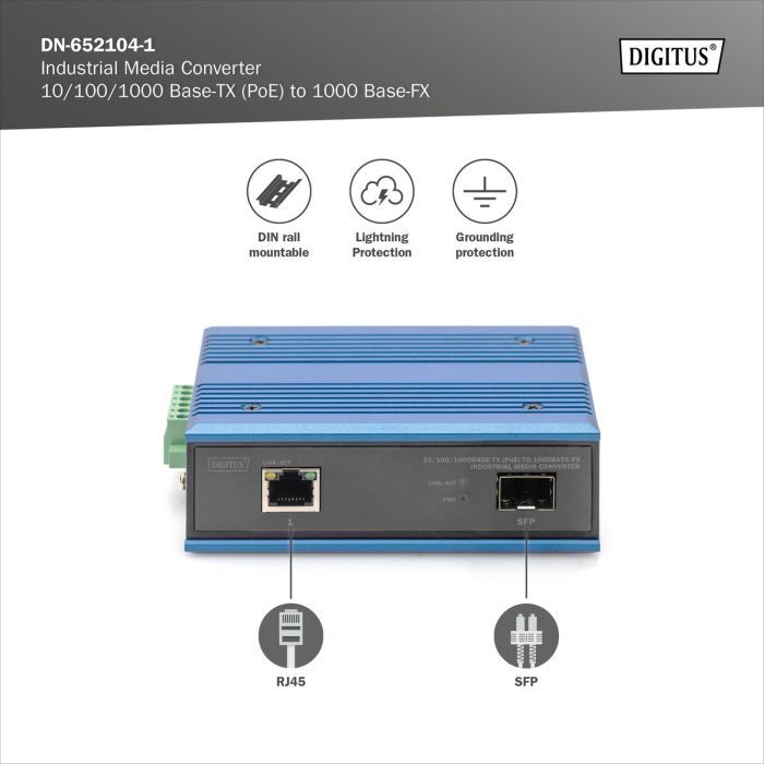 Медіаконвертер Digitus DN-652104-1 зображення 5