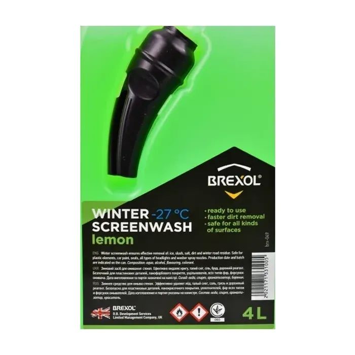 Омыватель автомобильный BREXOL Lemon -27 ° С 4л (BRX-049) изображение 2
