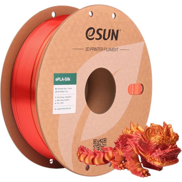 Пластик для 3D-принтера eSUN ePLA-Silk 1,75mm 1kg SCORCHING SUN (EPLA-SILK-P175SC1) изображение 2
