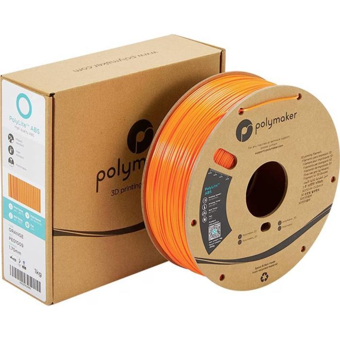 Пластик для 3D-принтера Polymaker ABS POLYLITE 1,75mm 1kg ORANGE (PE01009) зображення 4