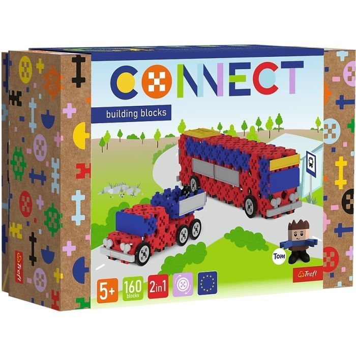 Конструктор Trefl Connect 2 в 1, 160 деталей (5900511619737) зображення 6