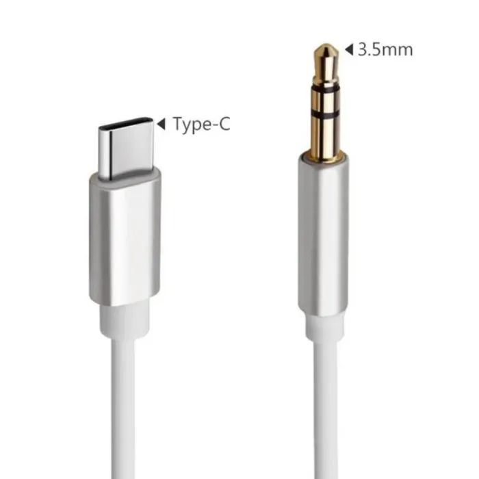 Переходник USB-C M to 3.5mm F 1.0m white XoKo (AUX-002-WH) изображение 2
