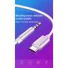 Переходник USB-C M to 3.5mm F 1.0m white XoKo (AUX-002-WH) изображение 5