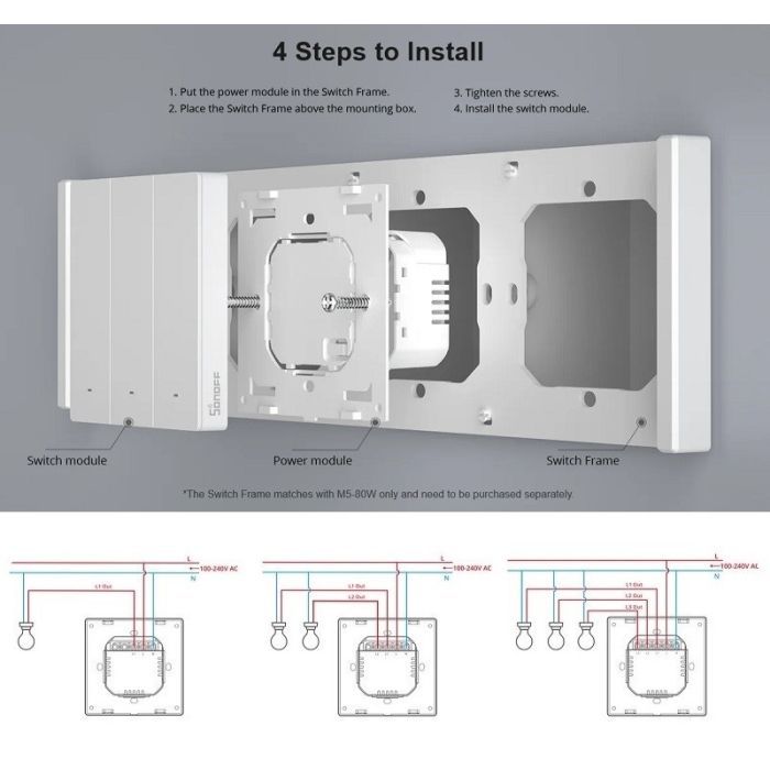 Переключатель Sonoff M5-1C-80 изображение 5