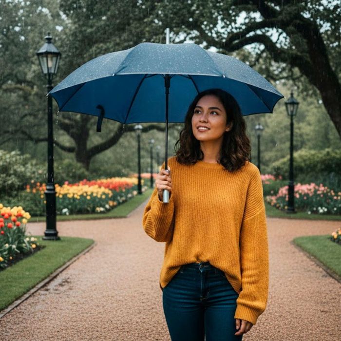 Зонт Perletti Reflecting тростина, з системою антивітер, чорна (P96014-01) изображение 8