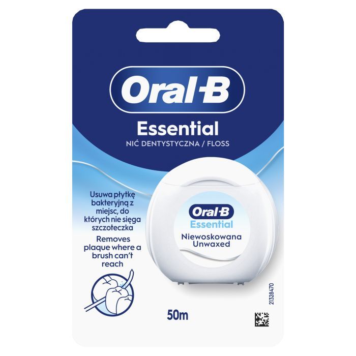 Зубная нить Oral-B Essential Floss Невощеная 50 м (8006530046152) изображение 2