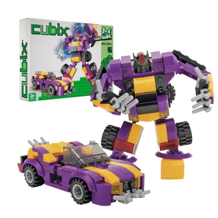 Конструктор Cubix Traxfigure 2-в-1, фиолетовый (39727/3)