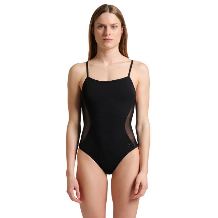 Купальник Arena Mesh Panels Swimsuit Closed Ba 006661-500 чорний 42 (3468337053446)