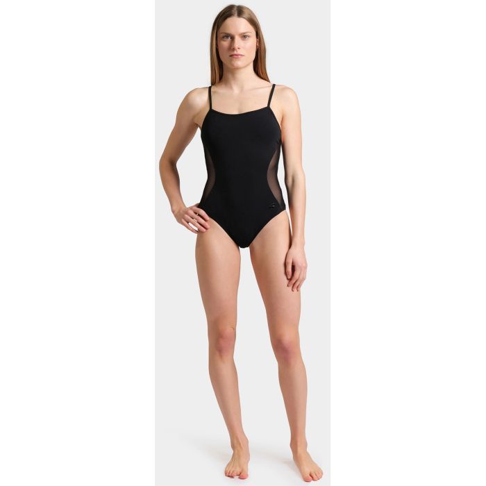 Купальник Arena Mesh Panels Swimsuit Closed Ba 006661-500 чорний 42 (3468337053446) изображение 4