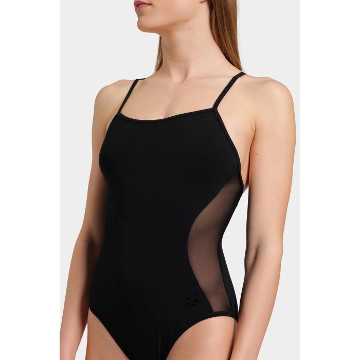 Купальник Arena Mesh Panels Swimsuit Closed Ba 006661-500 чорний 42 (3468337053446) изображение 5