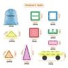 Конструктор Picasso магнитный Tiles The Building Blocks With Car 61 деталь (817338028244) изображение 2