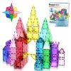 Конструктор Picasso магнитный Tiles The Building Blocks With Car 61 деталь (817338028244) изображение 3