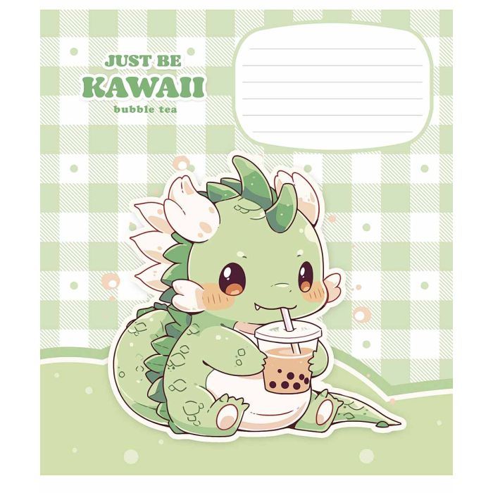 Зошит Школярик Just be kawaii 12 аркушів коса лінія (012-3480C) зображення 3