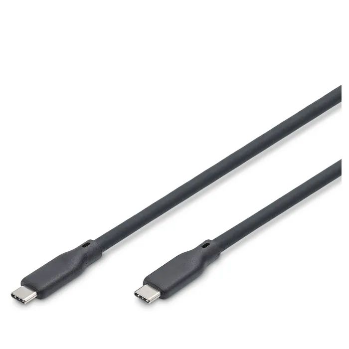 Дата кабель USB-C to USB-C 1.5m USB4 2.0 80G 240W 16K silicone black Digitus (AK-300350-015-S)