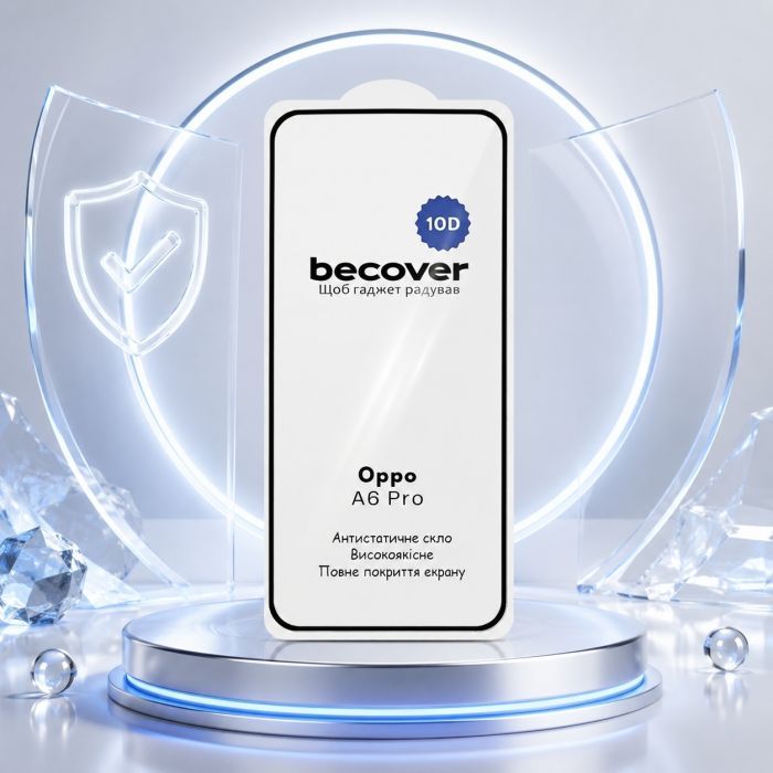 Скло захисне BeCover 10D Oppo A6 Pro Black (715716) зображення 4