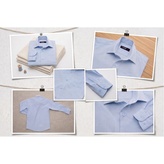Рубашка детская Herdal с длинным рукавом (368-10-122B-blue) изображение 7