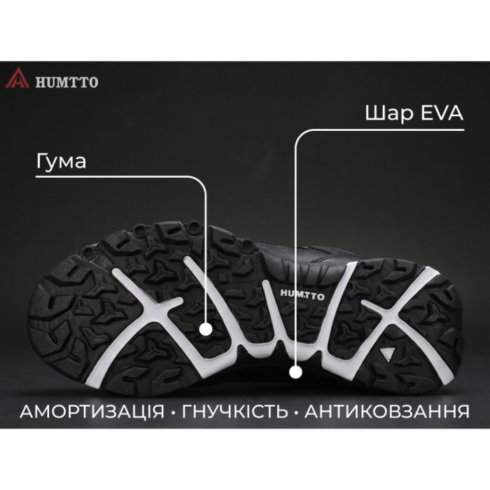 Кроссовки Humtto чоловічі повсякденні Motion чорні 40 (660410A-4-40) изображение 9