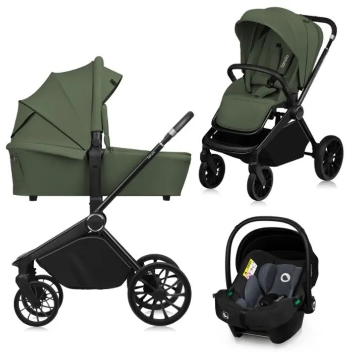 Коляска Lionelo MIKA PLUS 3IN1 GREEN OLIVE (LO-MIKA PLUS 3IN1 GREEN OLIVE)