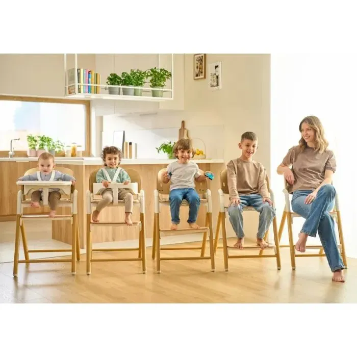 Стульчик для кормления Lionelo CELIA WHITE NATURAL WOOD (LO-CELIA WHITE NATURAL WOOD) изображение 9