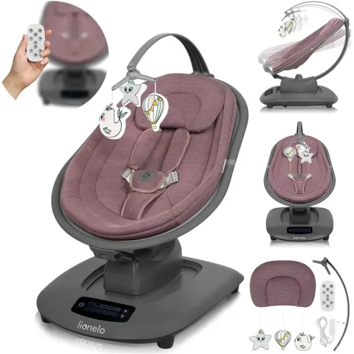 Кресло-качалка Lionelo BLOSSOM PINK MAUVE (LO-BLOSSOM PINK MAUVE) изображение 9