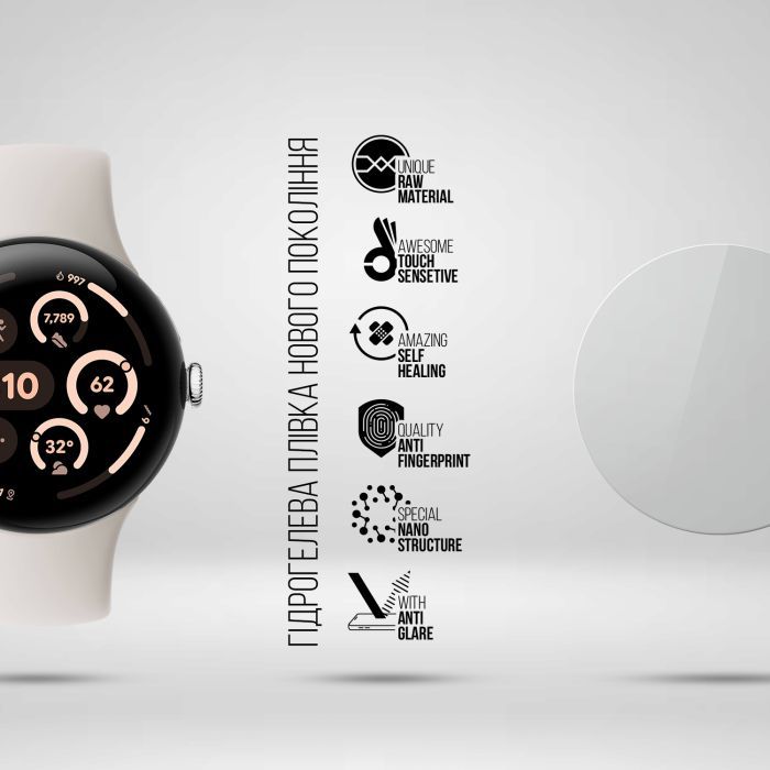Пленка защитная Armorstandart Matte hydrogel Google Pixel Watch 3 45mm 6 pcs (ARM92042) изображение 2