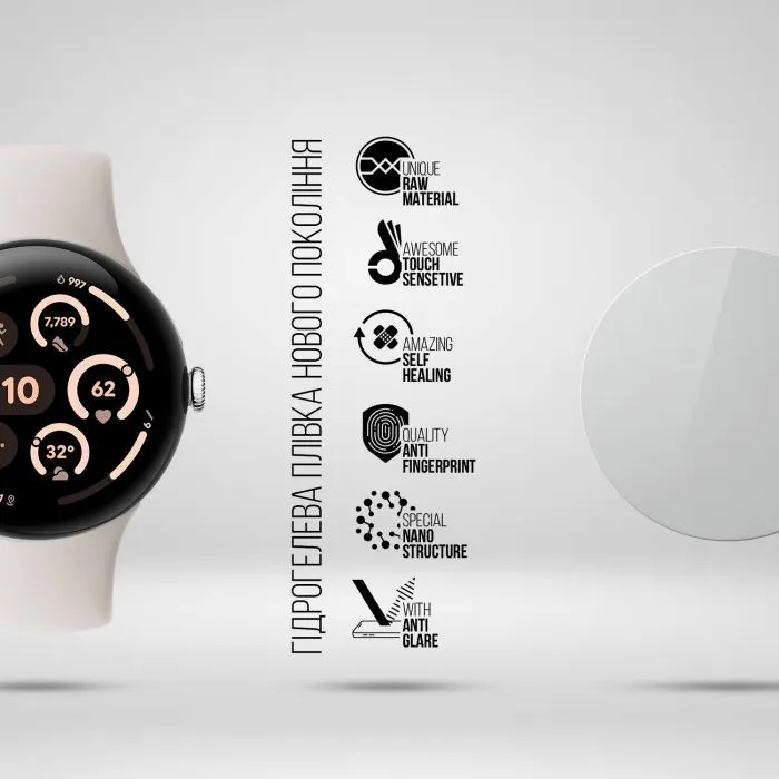 Пленка защитная Armorstandart Matte hydrogel Google Pixel Watch 3 45mm 6 pcs (ARM92042) изображение 2
