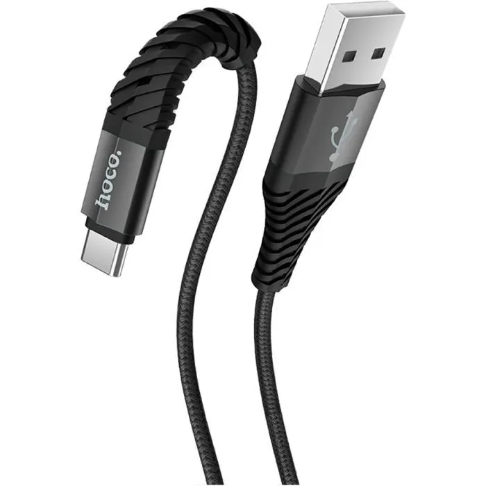 Дата кабель USB 2.0 AM to USB-C 1.0m X38 Cool black HOCO (6931474710567) изображение 5