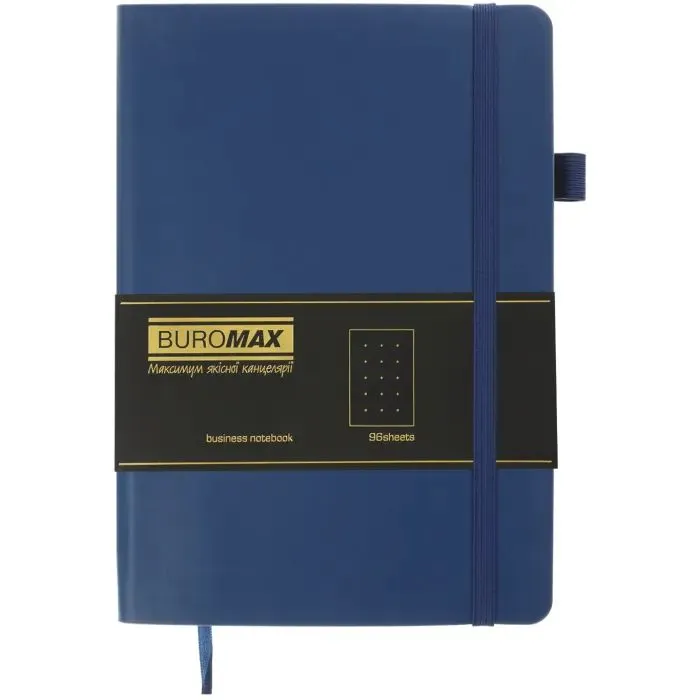 Книга записна Buromax BRIEF, А5, 96 аркушів, крапка, синій (BM.295304-02) зображення 2
