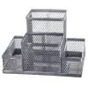 Подставка для мелочей Buromax 154 x 103 x 100 мм, металлическая, серебряная (BM.6246-24)