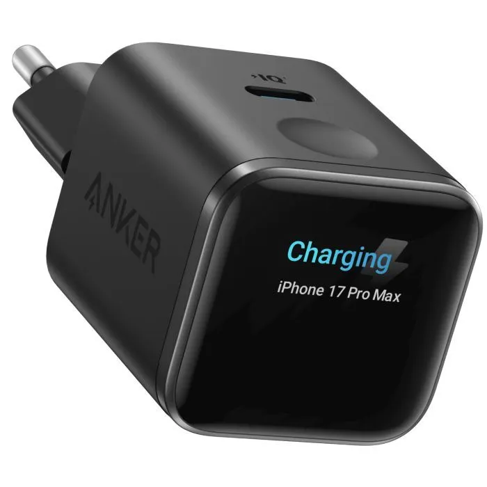 Зарядное устройство Anker USB-C 45W Smart Display black (A121DG11)