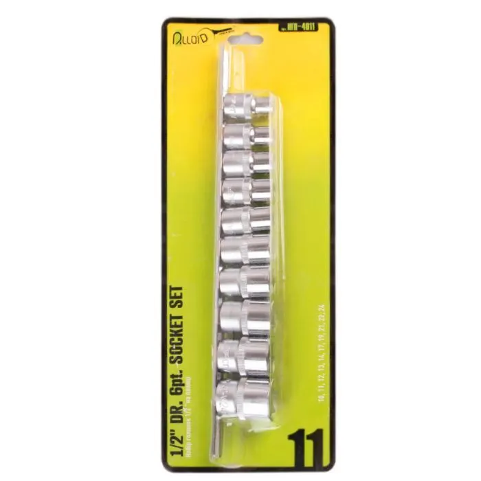 Набор торцевых головок Alloid 1/2" DR, 10-24мм, 11шт. (НГП-4011) изображение 3
