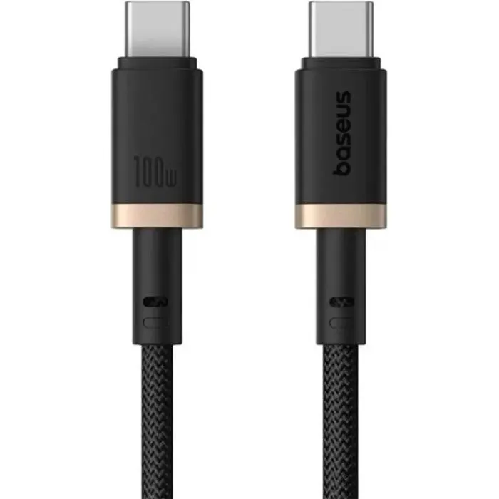 Дата кабель USB-C to USB-C 1.0m 100W gold/black Baseus (P10377803U01-00) изображение 2
