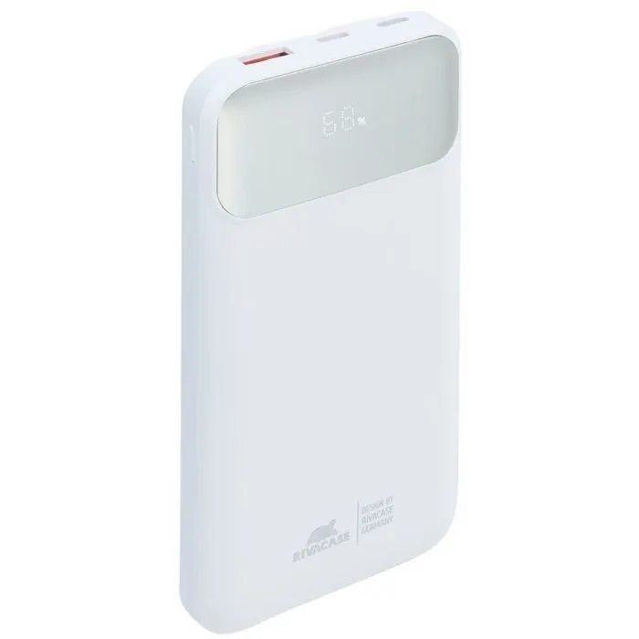 Батарея универсальная RivaCase 10000mA, 22.5W, QC/PD, white (RIVAPOWER VA2211 (White)) изображение 2