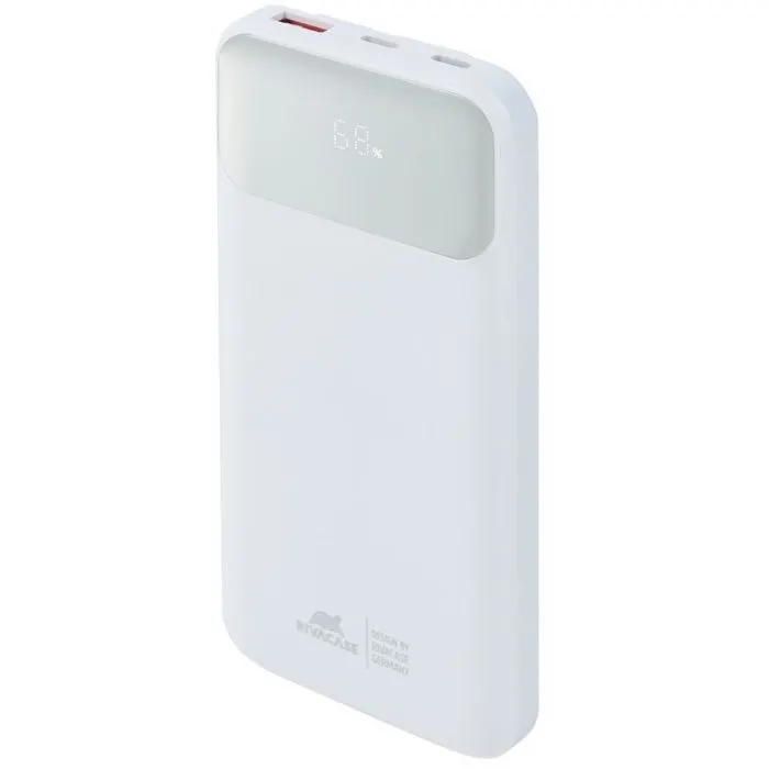 Батарея универсальная RivaCase 10000mA, 22.5W, QC/PD, white (RIVAPOWER VA2211 (White)) изображение 3