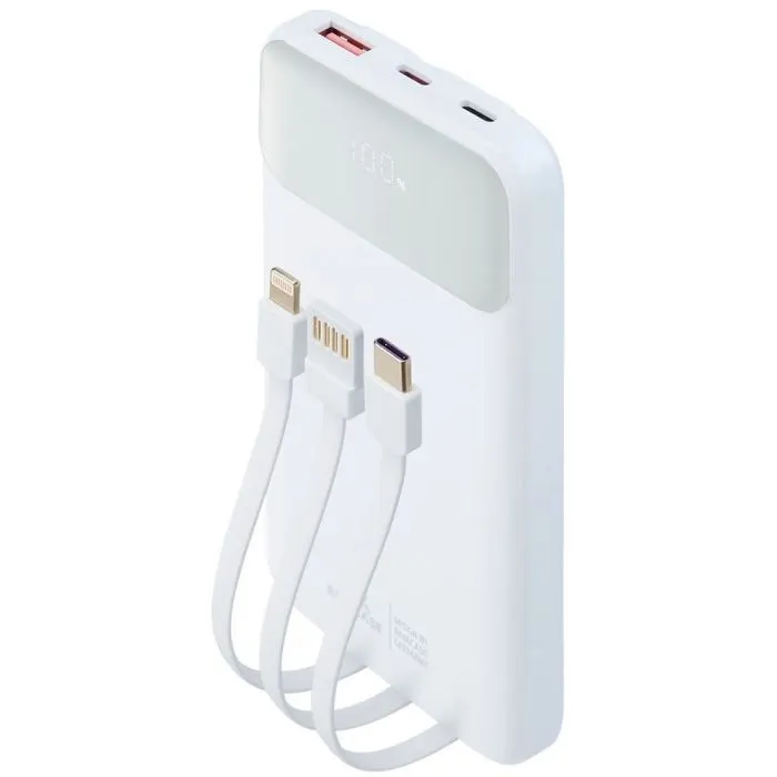 Батарея универсальная RivaCase 10000mA, 22.5W, QC/PD, white (RIVAPOWER VA2211 (White)) изображение 8