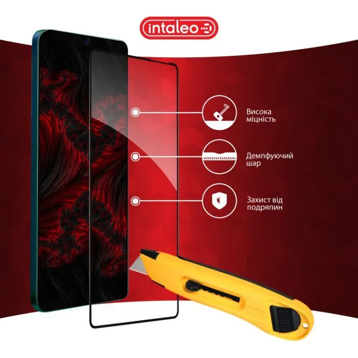 Скло захисне Intaleo Full Glue Tecno Pova 6 Black (1283126593772) зображення 5