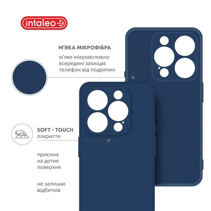 Чохол до мобільного телефона Intaleo SoftShell Apple iPhone 16 Pro Max Blue (1283126609329) зображення 5