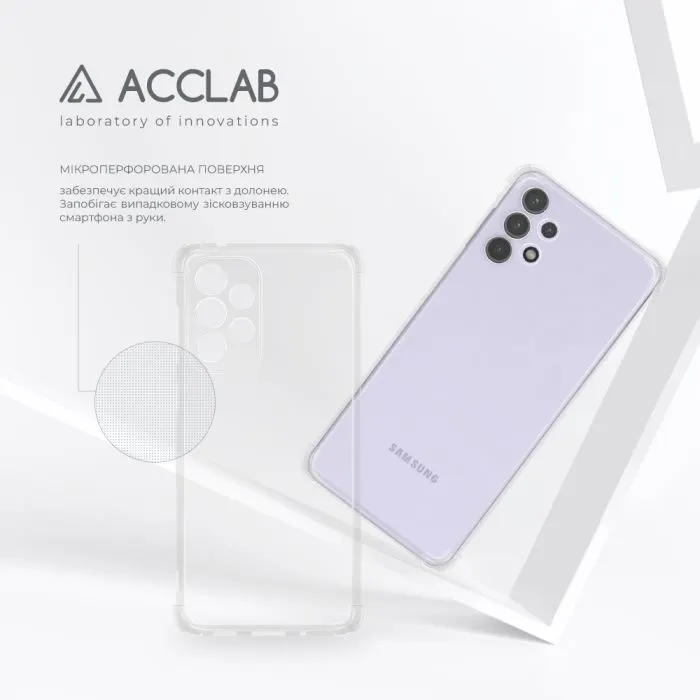 Чохол до мобільного телефона ACCLAB ShockProof Samsung Galaxy A32 5G Transparent (1283126565533) зображення 5