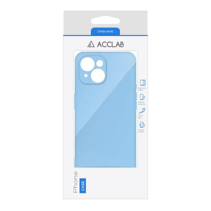 Чохол до мобільного телефона ACCLAB SoftShell Apple iPhone 15 Plus Light Blue (1283126586408) зображення 2
