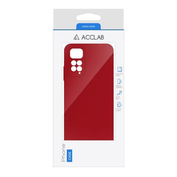Чохол до мобільного телефона ACCLAB SoftShell Xiaomi Redmi Note 11 Red (1283126557606) зображення 2