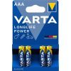 Батарейка Varta AAA Longlife Power лужна * 4 (04903121414)