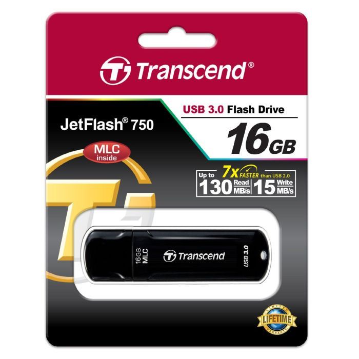 USB флеш накопитель Transcend 16GB JetFlash MLC USB 3.0 (TS16GJF750K) изображение 5