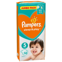 Підгузки Pampers Sleep & Play Junior Розмір 5 (11-16 кг), 58 шт (4015400203582) зображення 3
