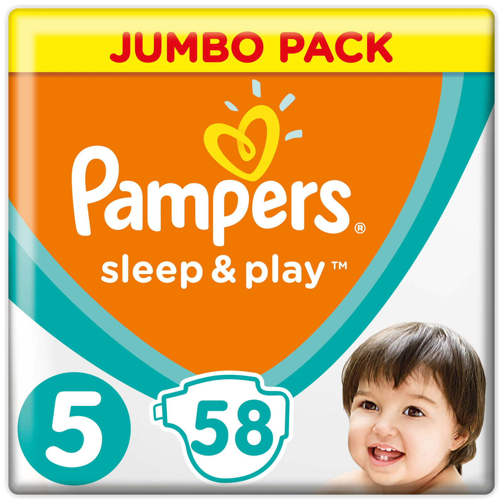 Підгузки Pampers Sleep & Play Junior Розмір 5 (11-16 кг), 58 шт (4015400203582)