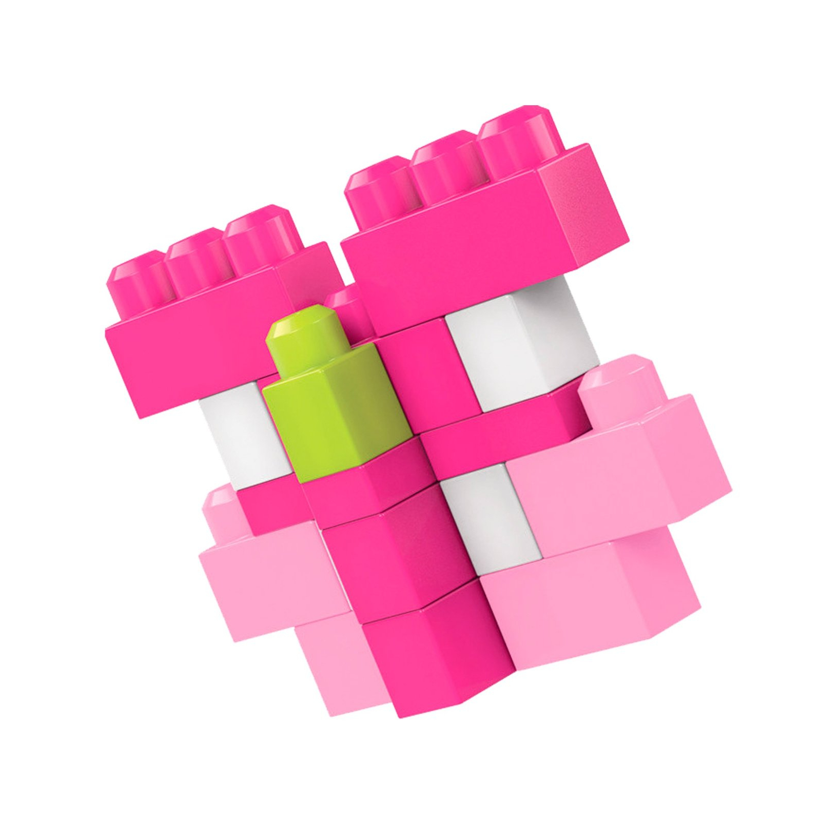 Конструктор Mega Bloks розовый в мешке 80 деталей (DCH62) изображение 7