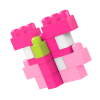 Конструктор Mega Bloks розовый в мешке 80 деталей (DCH62) изображение 7