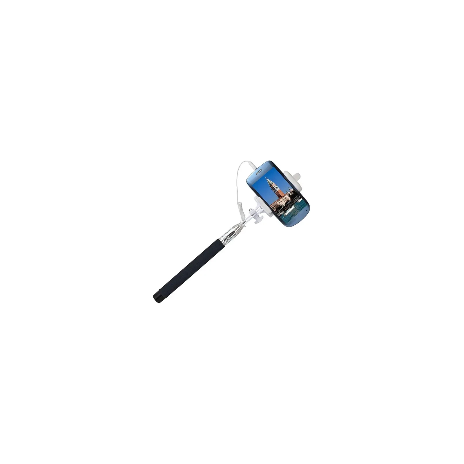 Монопод для селфі Grand-X Selfi Stick with Jack 3,5" Black (MPGJ3UB) зображення 3